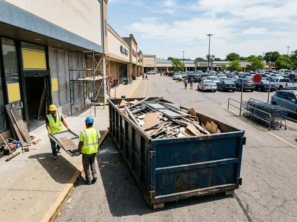 retail-store-renovation-debris-003 — frequently asked questions, Roll-off Dumpster Rentals in Cloverleaf, TX